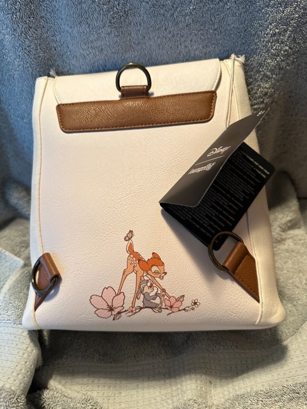 Loungefly Disney Bambi Cherry Blossom Flap Mini Backpack - Exclusive - Picture 8 of 8